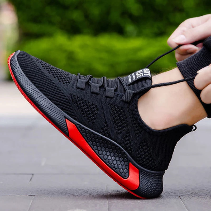 Men Sneakers Breathable Mesh Casual Shoes Black White Platform Shoes Fashion Sneakers Luxury Men's Shoes Tennis Man Size 39-44