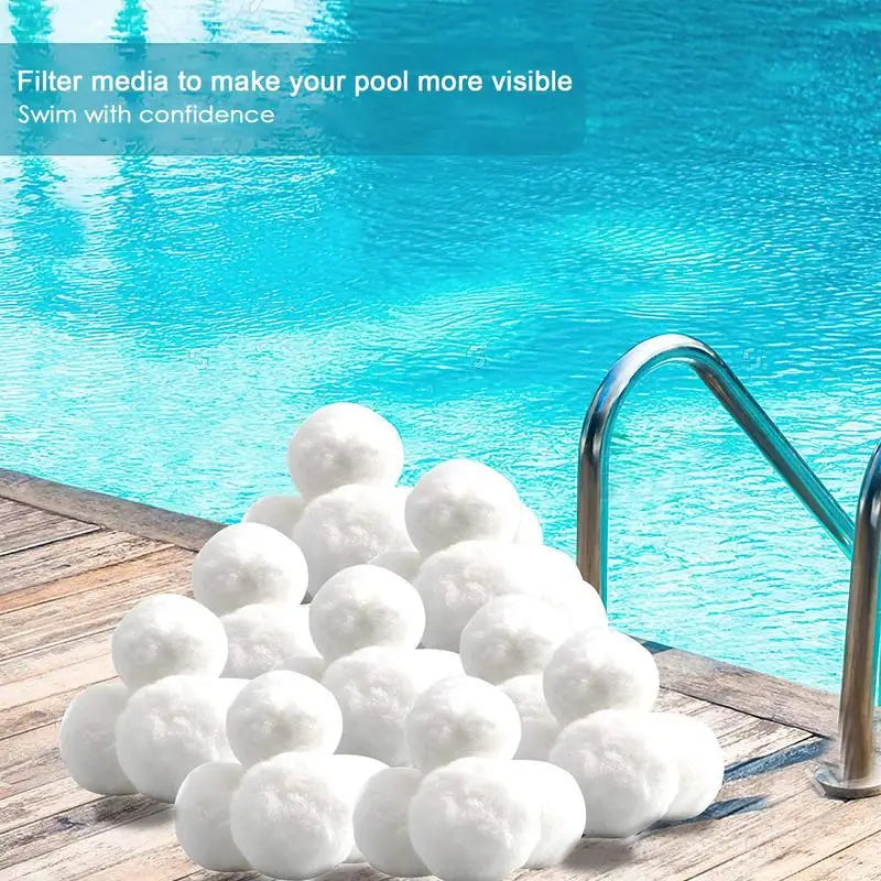 1 Pack 200-1300g Pool Filter Balls Cleaning Balls Water Purification Filter For Swimming Pool Hot Tub Cleaning Equipment