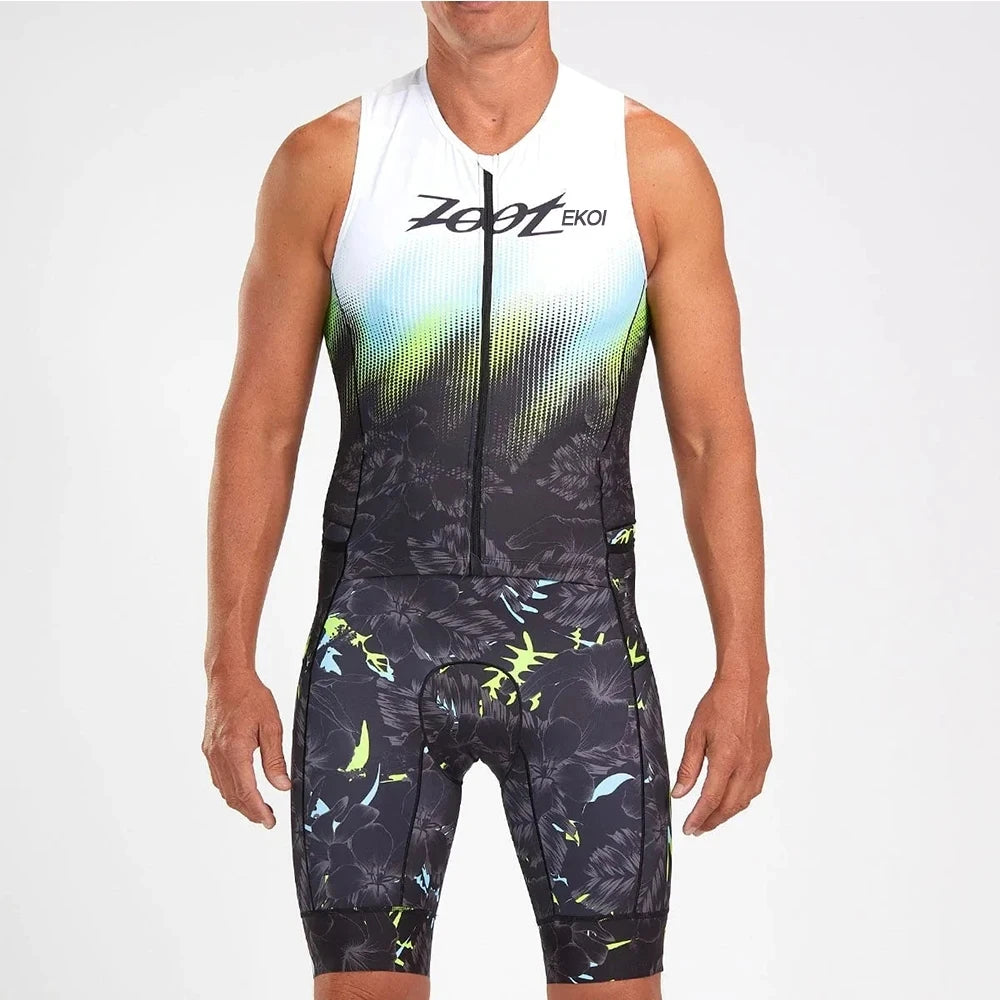 ZOOTEKOI Triathlon Ropa Ciclismo Sleeveless Men's Cycling Jersey Sportswear Outdoor Cycling Clothing 2020 Summer New Style