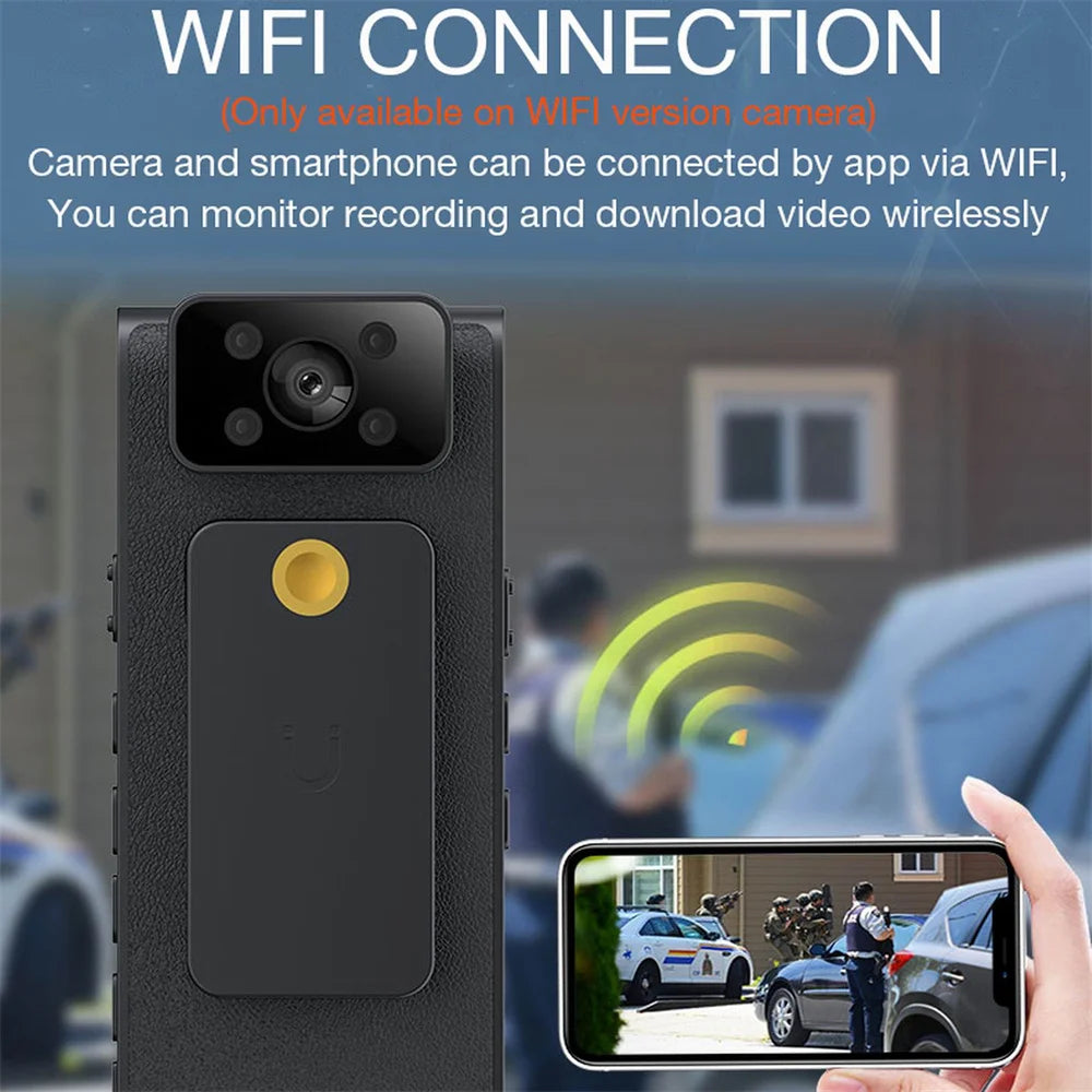 New 4K HD Wifi Mini Camera Portable Digital Video Recorder BodyCam IR Night Vision Car DVR Law Enforcement Miniature Camcorder