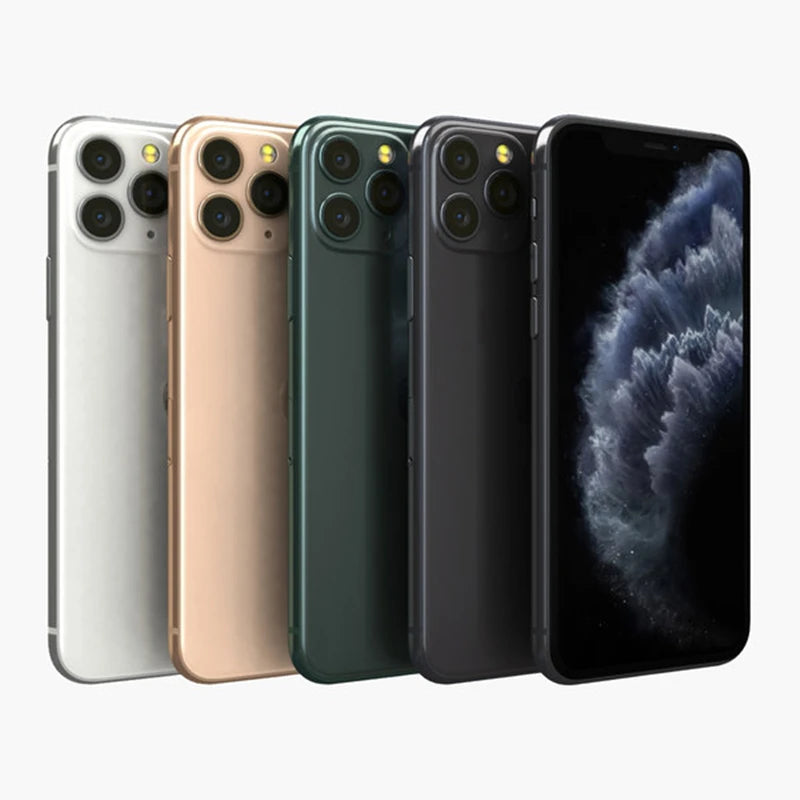 Apple iPhone 11 Pro Original iOS Mobile Phone 5.8" A13 Bionic 4GB RAM 64GB/256GB ROM Hexa Core 3 Cameras NFC 4G LTE Cellphone