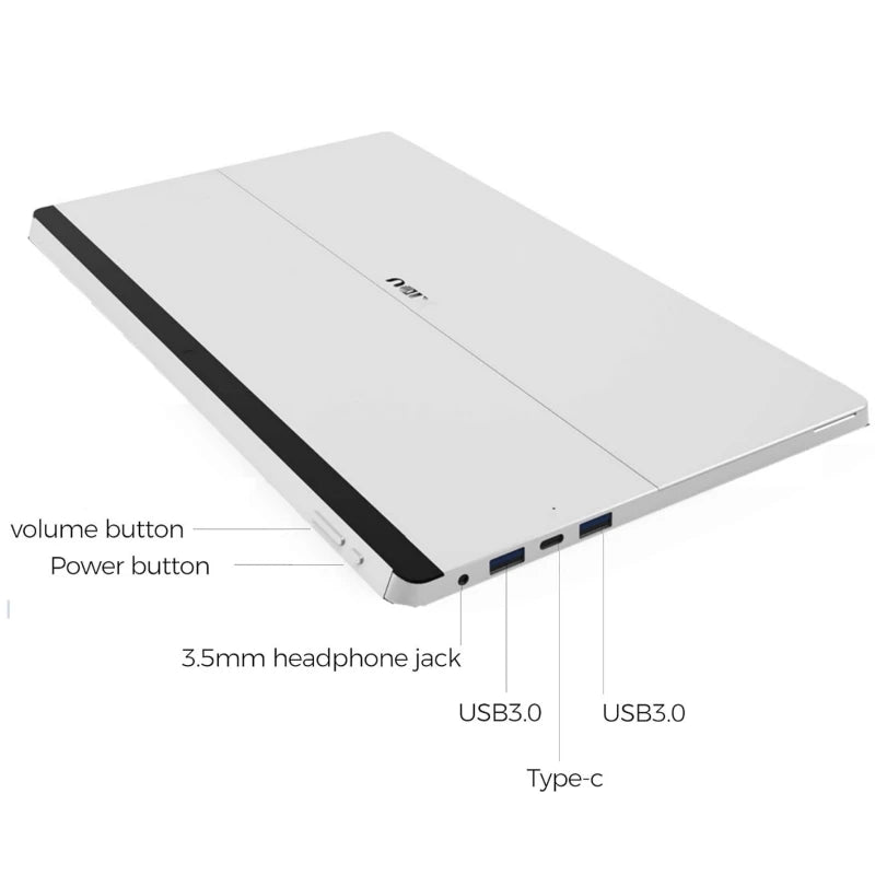 6GB RAM 64GB/128GB ROM 13.3" Intel Celeron N3350 64-Bit Windows 10 XIDU Tablet Type C 2560x1440 2K IPS HDMI 2x USB 3.0 Port