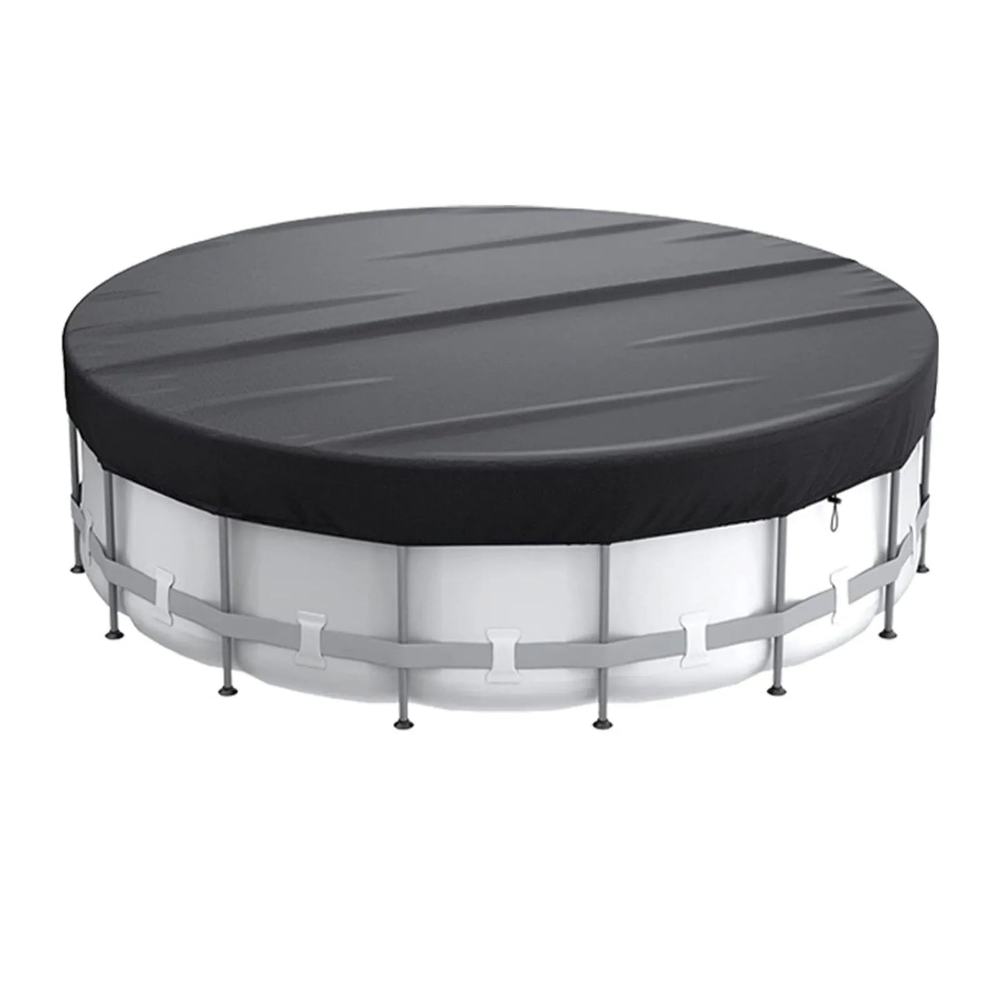 Round Pool Cover Solar Covers For Above Ground Foldable Outdoor Swimming Pools Equipment Accessories Polyester Durable Practical