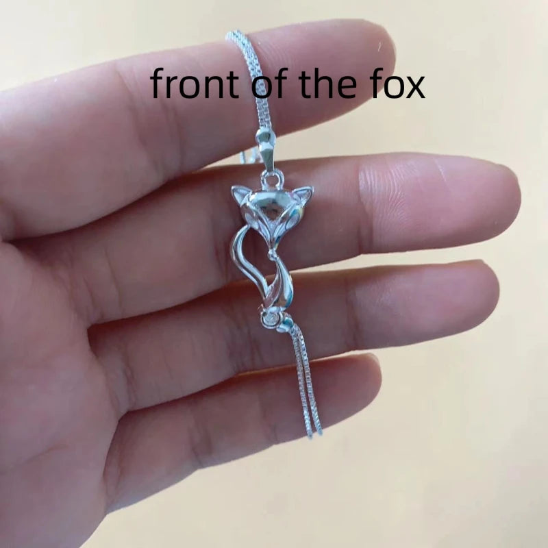 Zhao lusi  the hidden love same fox Chain Bracelet Charm Korea TV star  Bangle Jewelry for Women girls Gift