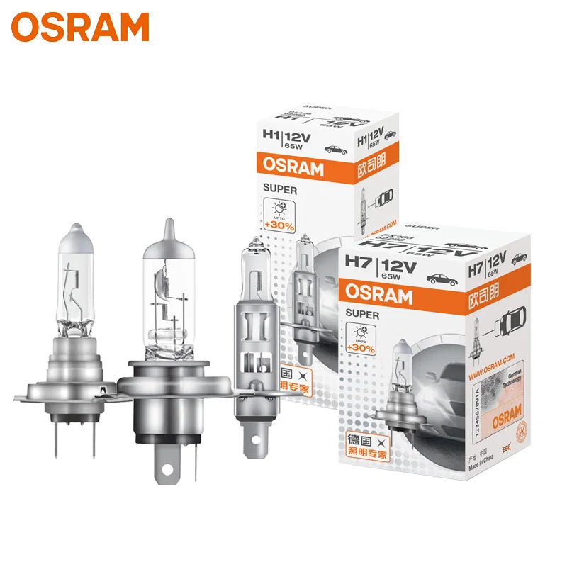 OSRAM Original H1 H4 H3 H7 12V 55W 65W 100W Yellow Light Standard Lamp 3200K Headlight Fog Lamp Car Halogen Bulb OEM Quality 1X