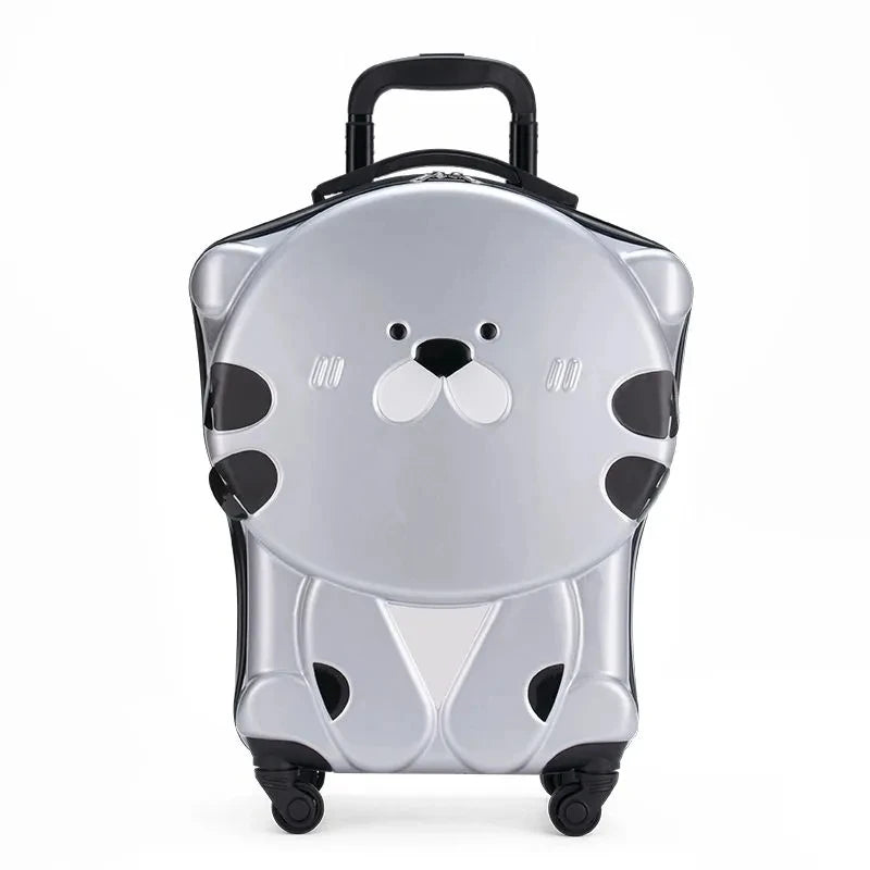 17" Kid's Rolling Suitcase for Boys  Children Luggage Suitcase Travel Luggage Bags on Wheels Travel Trolley Luggage For Girls