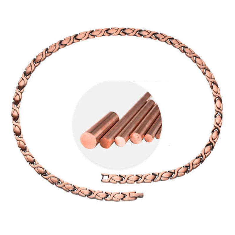 Pure Copper Magnetic Necklace Ultra Strength Magnetic Necklace for Women Men Necklace with Magnets Adjustable Size Drop Shipping