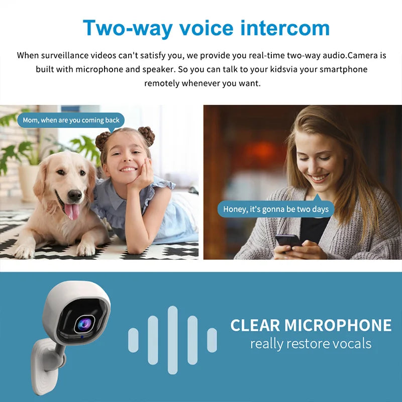 A3 1080P Surveillance IP WiFi Camera Mini Home Smart Two Way Intercom Survalance Camera Audio Video Night wifi Security Monitor