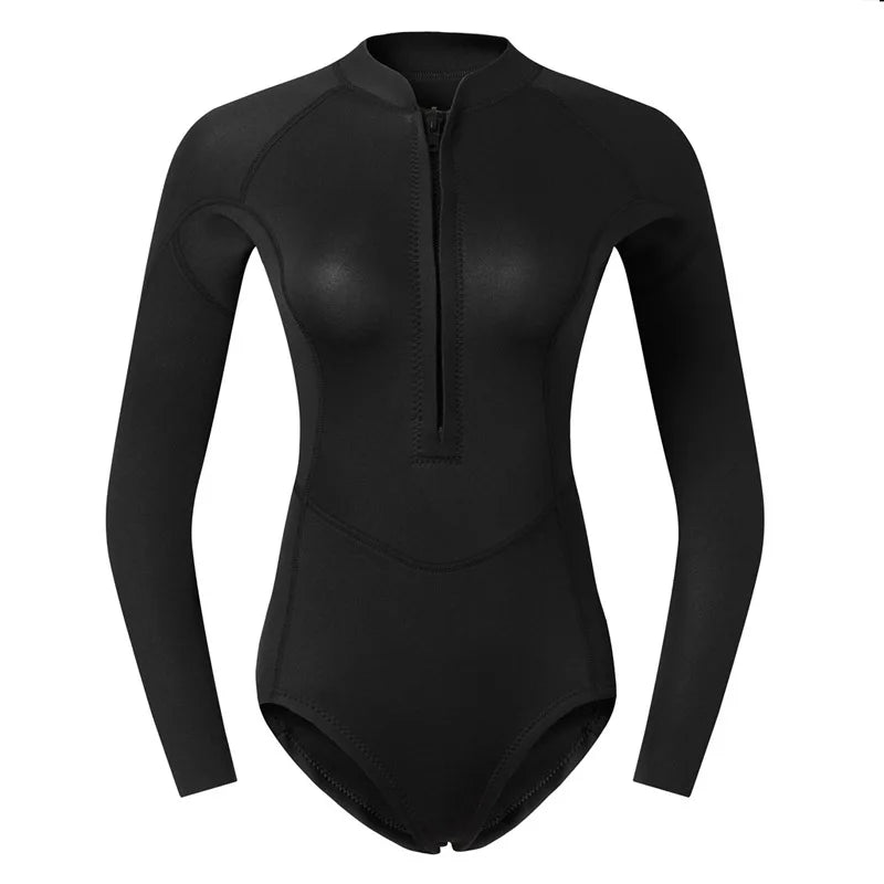 Woman Diver Diving Suit 2mm Neoprene Diving Equipment Pink Long Sleeve Bikini Swimsuit Women Korean Swimwear Snorkeling Suit