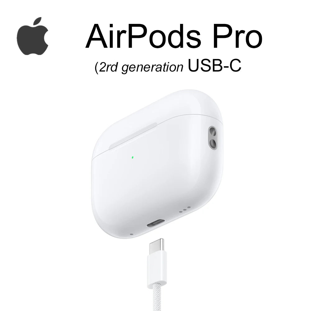 Apple AirPods Pro 2nd Generation USB‑C with MagSafe Wireless Charging Case Active Noise Cancelling Wireless Bluetooth Earphone