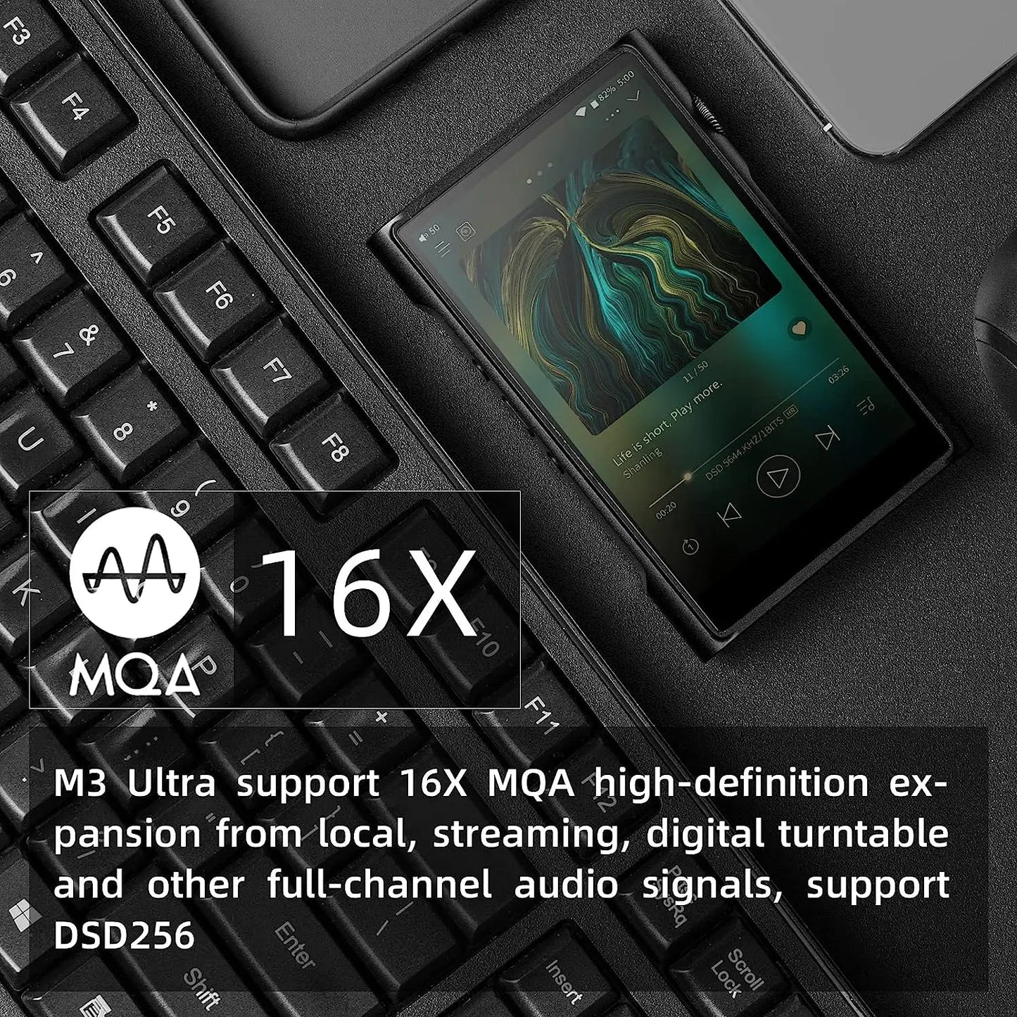 SHANLING M3 Ultra Android10 MQA Portable HiFi Music Player MP3 Hi-Res Audio DAC AMP Dual ES9219C chips Bluetooth5.0 DSD256 M3U