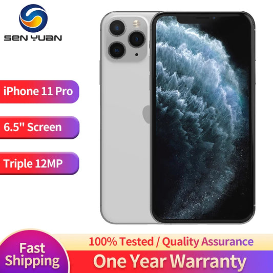 Apple iPhone11 Pro 64GB 256GB ROM Original 5.8" Super Retina OLED A13 IOS iPhone 11 Pro 11Pro Face ID Genuine Unlocked 11 pro