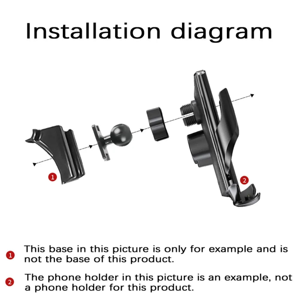 For AUDI Q2 2019 2020 2021 2022 2023 2024 Car Phone Holder Special Fixed Bracket Base Wireless Charging Interior Accessories