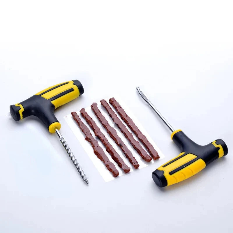 New Car Tire Repair Tool Tire Repair Kit Studding Tool Set Auto Bike Tubeless Tire Tyre Puncture Plug Garage Repair Tool Kit