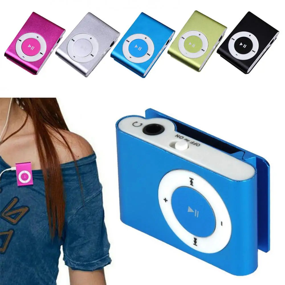 Mini MP3 Player, Portable Music Player With Clip, Digital Music Media Player MiniMP3 BackClip Player With Earphone And USB Cable