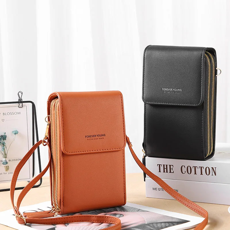 Buylor Touch Screen Cell Phone Bags of Women Soft Leather Wallets Women's Bag 2022 Handbags Female Crossbody Strap Shoulder Bag