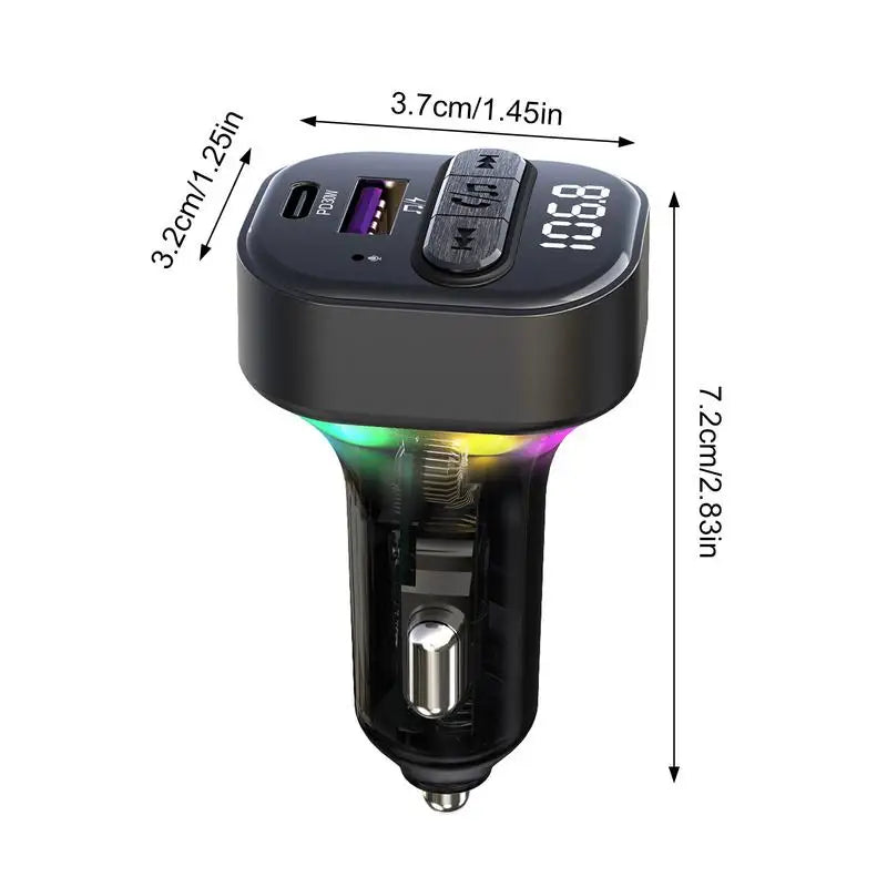 Car Wireless Fm Transmitter Fm 5.3 Wireless Radio Adapter Music Player Auto Audio Receiver Adapter Car Electrical Appliances