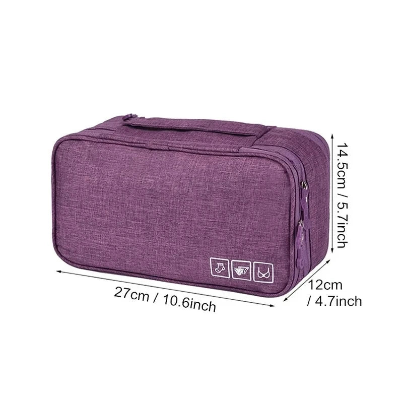 Women Portable Travel Underwear Storage Bag Waterproof Clothing Pants Bra Organizer Bags Socks Packing Cube Female Girl Bra Bag