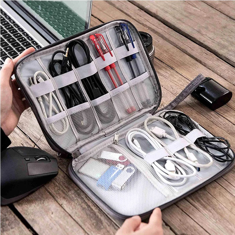 Digital Storage Bag USB Data Cable Organizer Portable Waterproof For Electronic Devices Earphone Line Charger Plug Travel