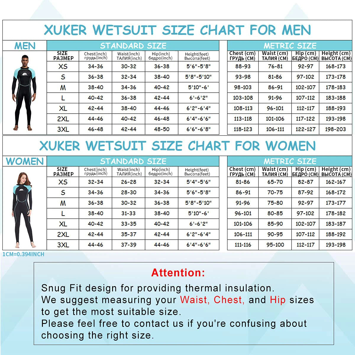 Women's 2mm Neoprene Wet Suits Full Body Wetsuit for Diving Snorkeling Surfing Swimming Canoeing in Cold Water Back Zipper Strap