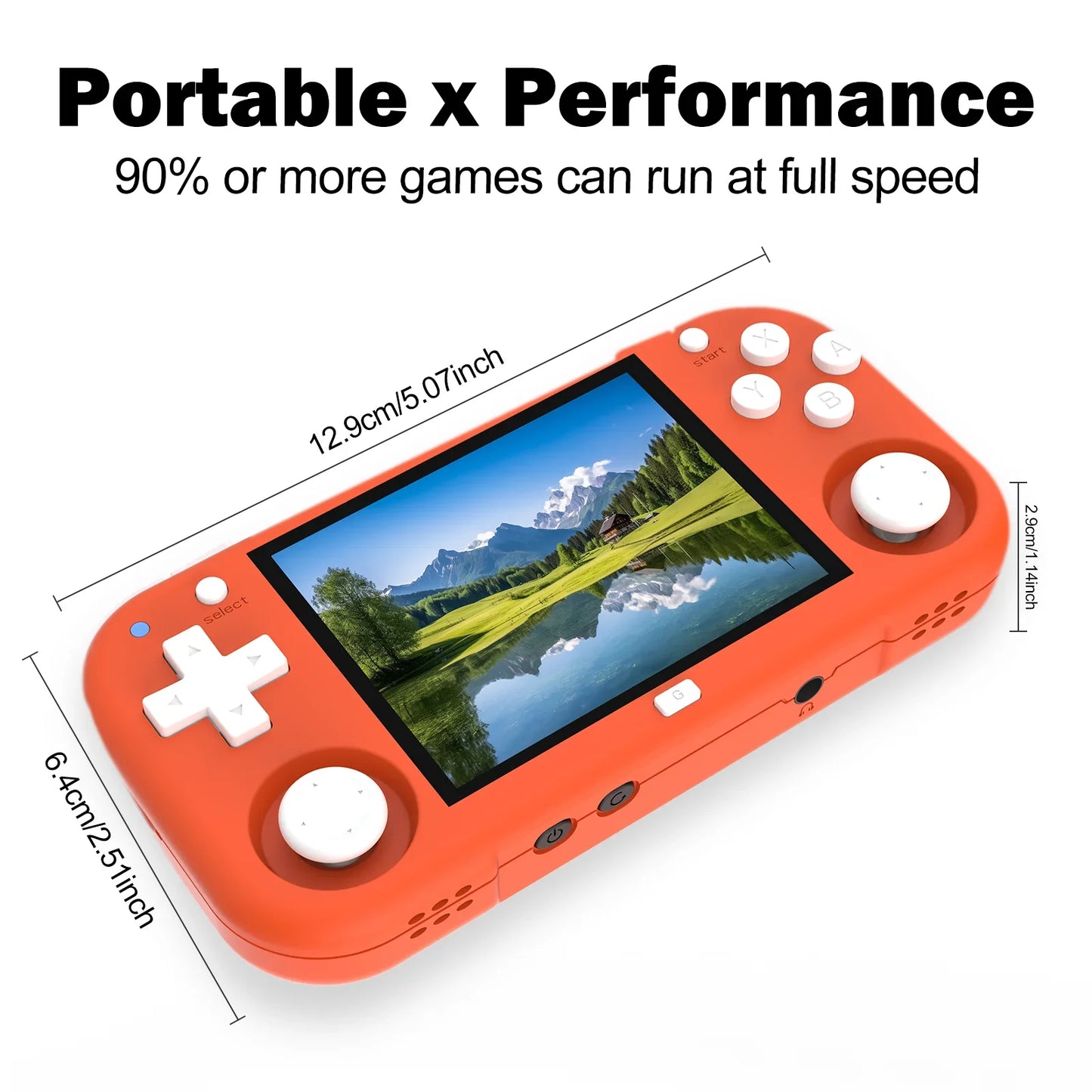 Ampown XU MINI M Handheld Game Console 2.8'' IPS Screen Linux OS MINIM Retro Simulator Video Player Portable Console Kid's Gifts