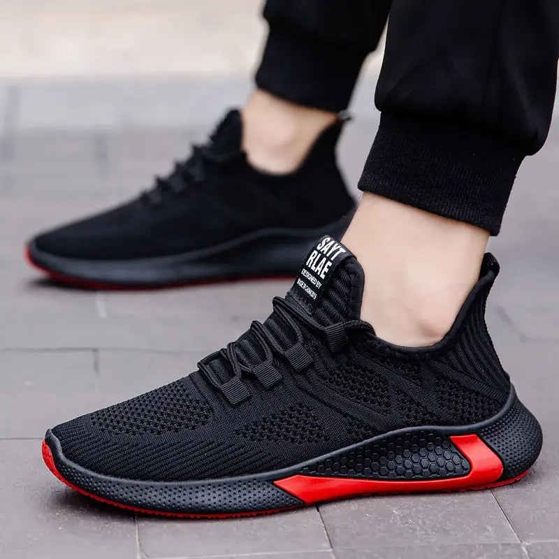 Men Sneakers Breathable Mesh Casual Shoes Black White Platform Shoes Fashion Sneakers Luxury Men's Shoes Tennis Man Size 39-44