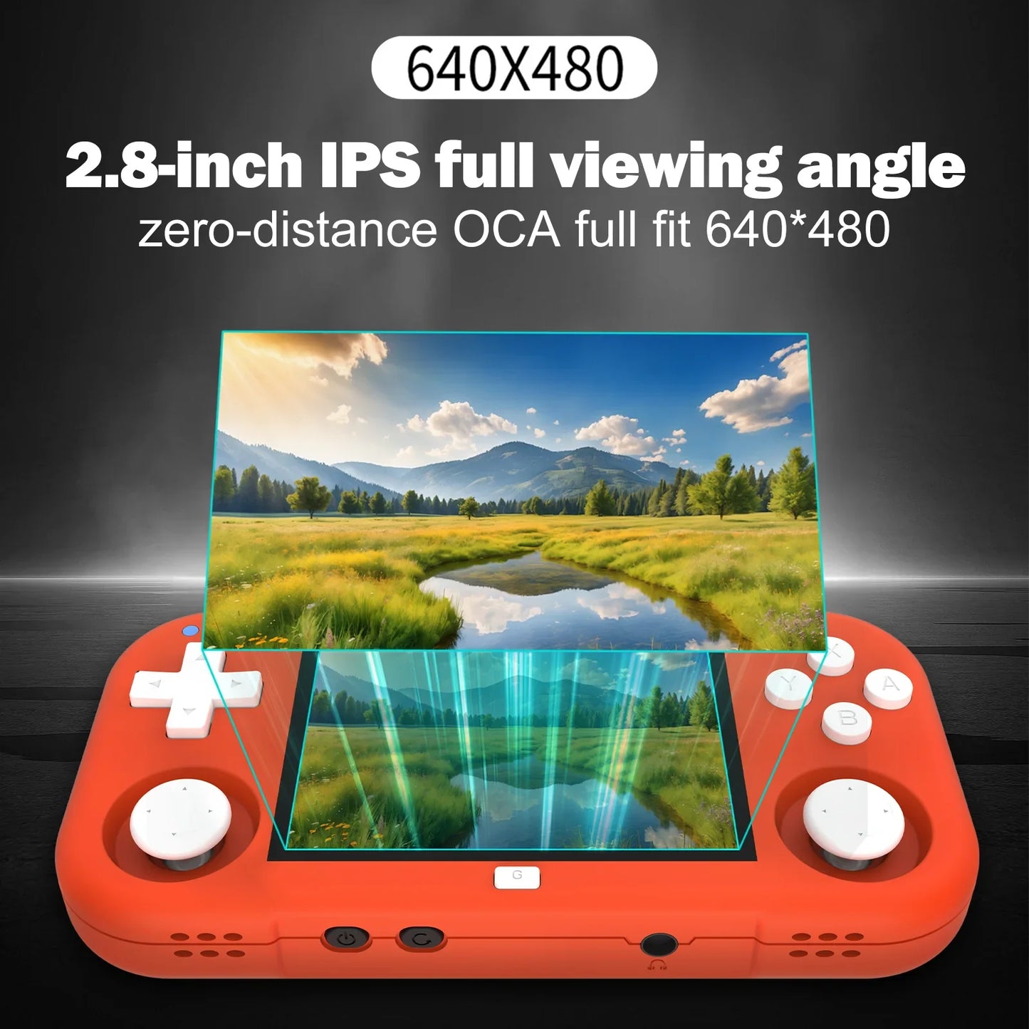 Ampown XU MINI M Handheld Game Console 2.8'' IPS Screen Linux OS MINIM Retro Simulator Video Player Portable Console Kid's Gifts