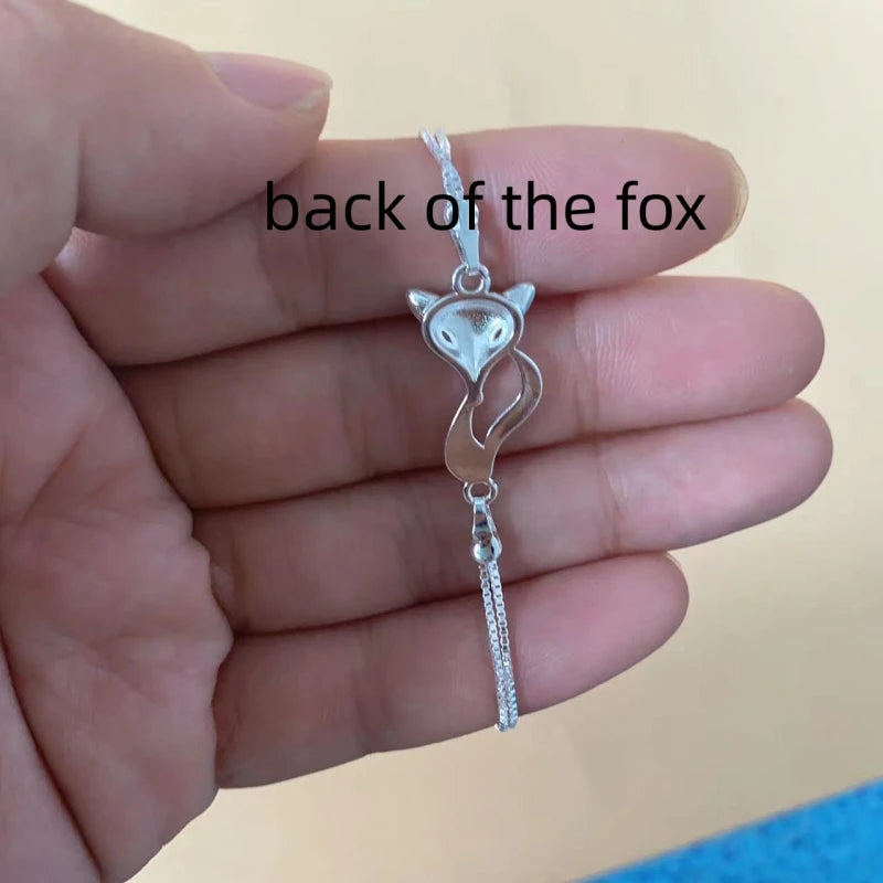 Zhao lusi  the hidden love same fox Chain Bracelet Charm Korea TV star  Bangle Jewelry for Women girls Gift