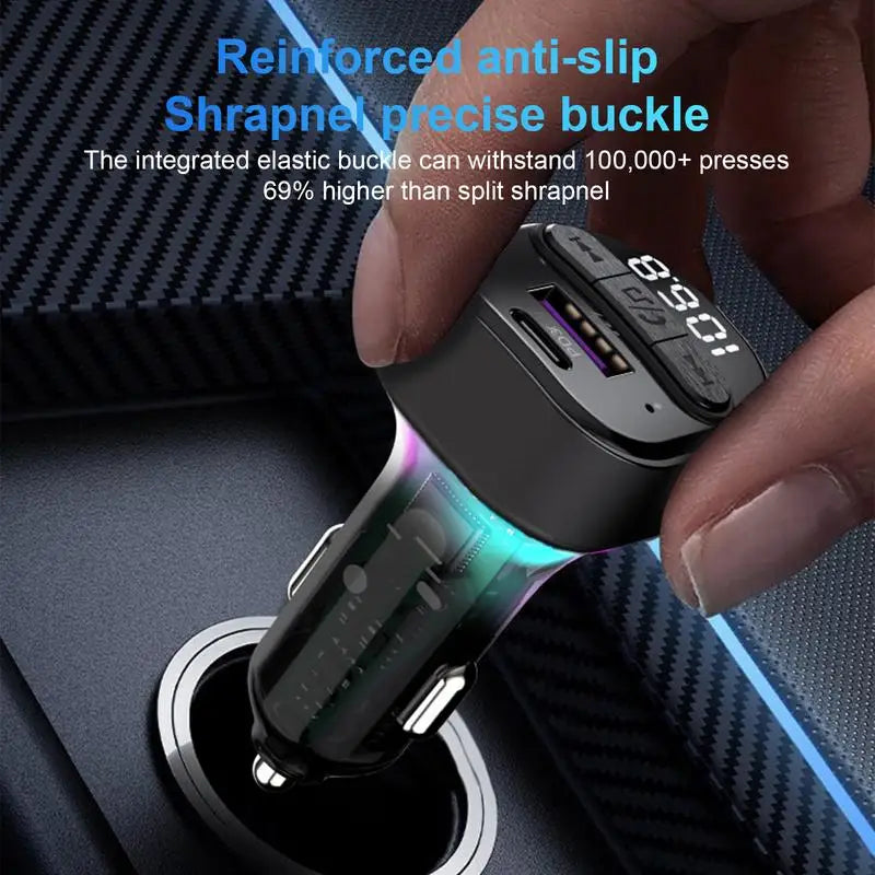 Car Wireless Fm Transmitter Fm 5.3 Wireless Radio Adapter Music Player Auto Audio Receiver Adapter Car Electrical Appliances