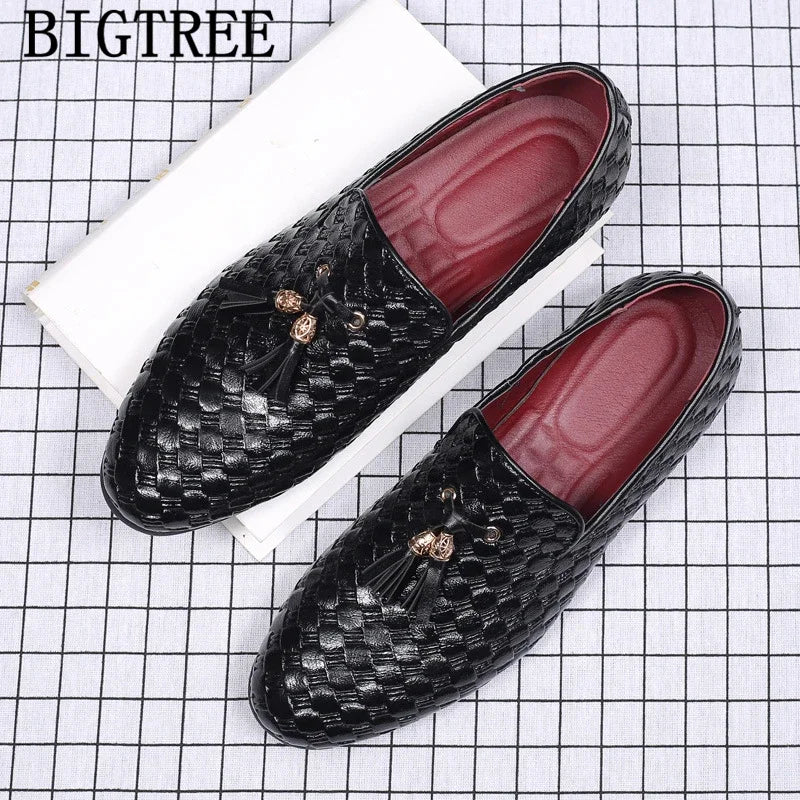 Coiffeur Elegant Shoes Men Formal Loafers Men Wedding Shoes Brand Official Shoes Men Italian Sepatu Slip On Pria Erkek Ayakkabı