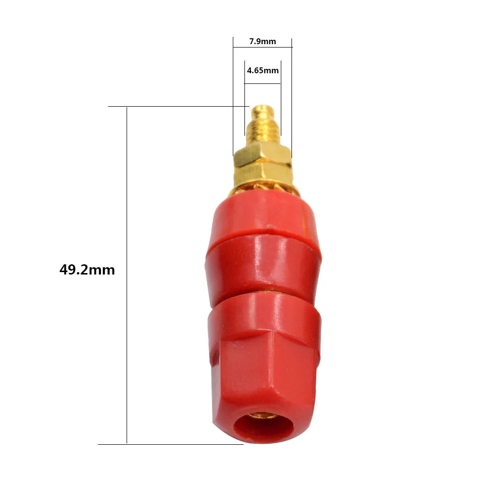 2Pcs Electrical Amplifier Speaker Terminal Banana Plug Jack Equipment Supplies Insulated Binding Post Audio