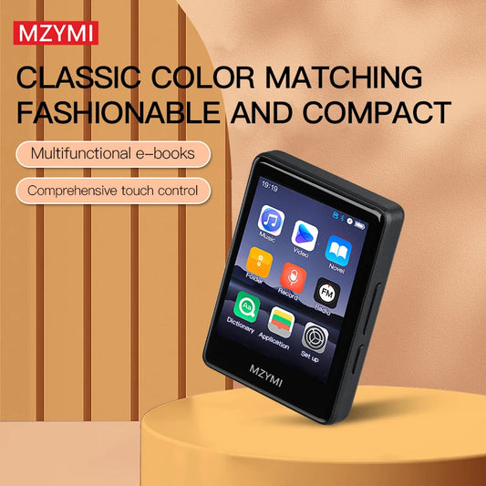 MZYMI MP4 Player Speaker S18 Bluetooth FM Radio Digital Display Screen Media Player Pocket Audio Walkman Running Walking Music