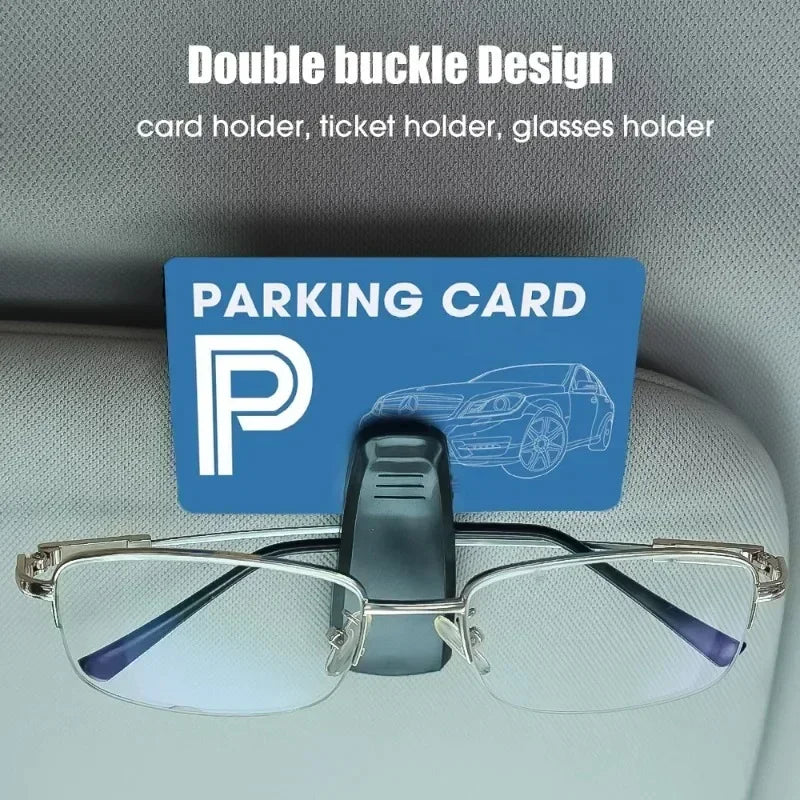 Universal Car Auto Sun Visor Glasses Box Sunglasses Clip Card Ticket Holder Fastener Pen Case Eyeglasses Interior Accessories